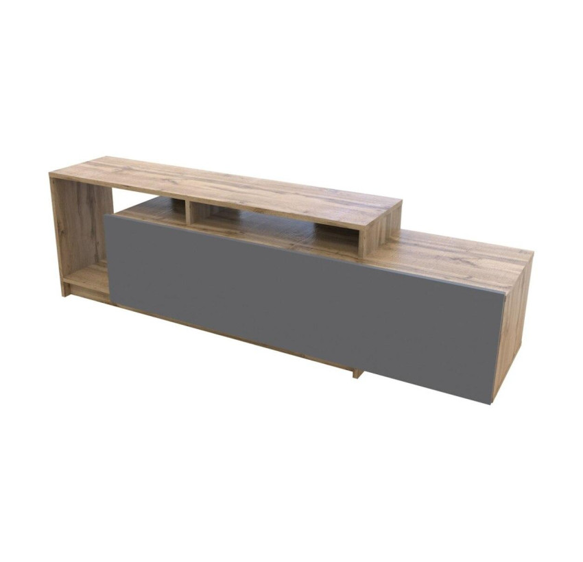 Стенка в гостиную Doros U2 Тахо Графит ДСП 160х38х48 (41510106)
