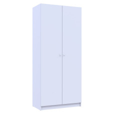 Шафа для одягу Doros Promo з полицями Білий 2 ДСП 90х48х204 (42005100)