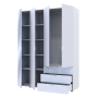 Шкаф для одежды Doros Гелар Белый 3ДСП/Зеркало 155х49.5х203.4 (42002157)