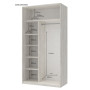 Шкаф купе Doros Сити Лайт Белое дерево 2 Зеркала 120х60х225 (42002041)