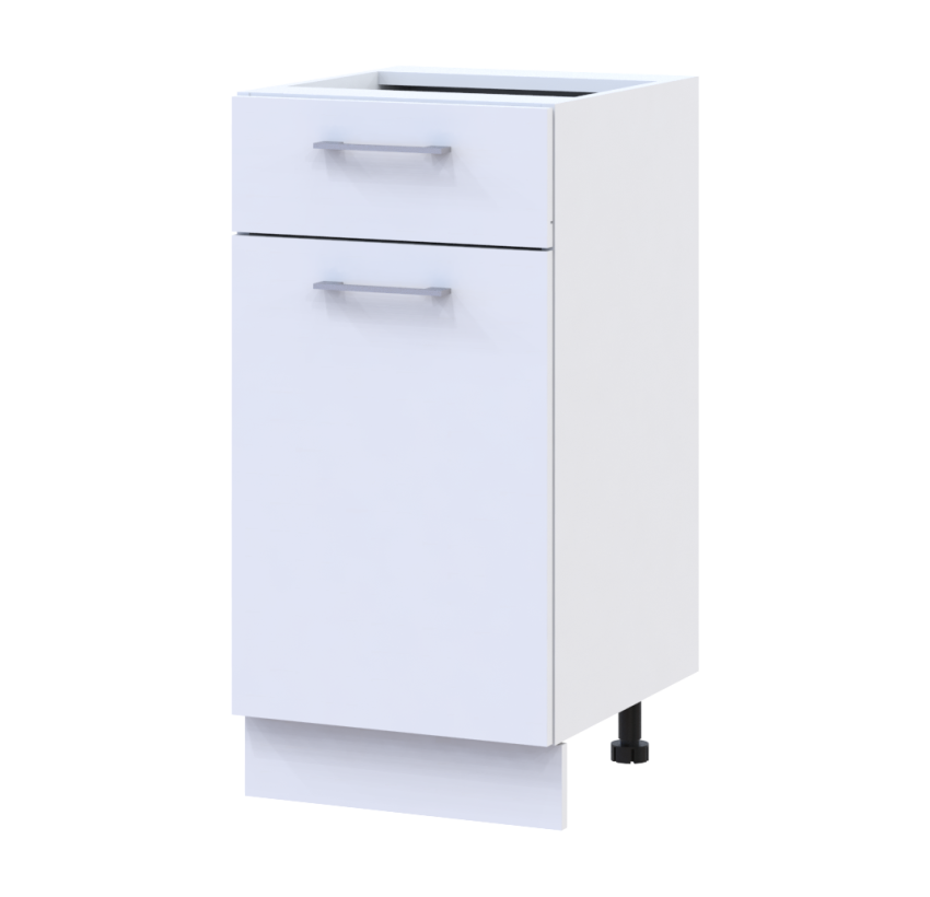 Кухня Doros Лея НЯ82_40 нижняя узкая Белый/Дуб Сонома ДСП 40х46.6х82 (81359337.6)