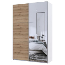 Шкаф купе Doros G-Caiser Белый Дуб Эвок 1 ДСП/1 зеркало 160х60х240 (42005071) Шкаф купе Doros G-Caiser Белый Дуб Эвок 1 ДСП/1 зеркало 160х60х240 (42005071)
