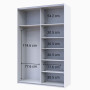 Шафа купе Doros G-Caiser Білий Дуб Евок 1 ДСП / 1 дзеркало 160х60х240 (42005071)