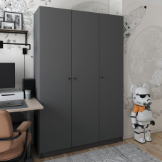 Шкаф для одежды Promo Графит Графит 3 ДСП 135х48х204 (44900233)