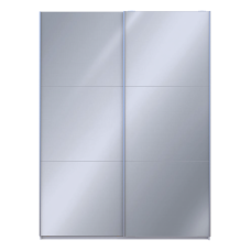 Шкаф-купе Doros G-Caiser Белый текстурный 2 Зеркала 180х60х240 (12547896)