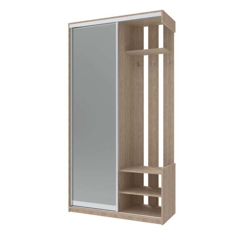 Передпокій Doros City One Door Дуб Cонома 1 Дзеркало 110х45х210 (44900083)