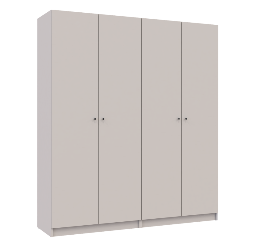 Комплект Doros Промо с полками Кашемир 2+2 ДСП 180х48х204 (44900290)