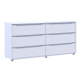 Комод Doros Глобус Белый 160х48х78 (44900224)
