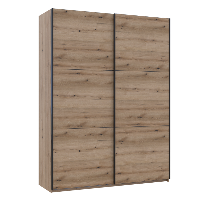 Шкаф купе Doros G-Caiser Дуб Эвок 2 ДСП/3 части 180х60х240 (80737748)