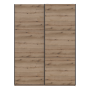 Шкаф купе Doros G-Caiser Дуб Эвок 2 ДСП/3 части 180х60х240 (80737748)