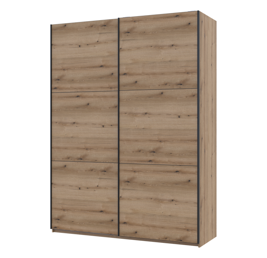 Шкаф купе Doros G-Caiser Дуб Эвок 2 ДСП/3 части 180х60х240 (80737748)