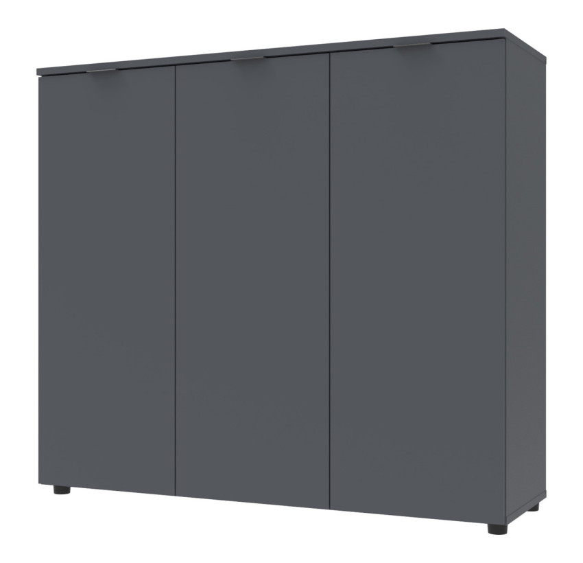 Комод Doros Рон 6 3 фасада Графит 120х38х100 (41516000)