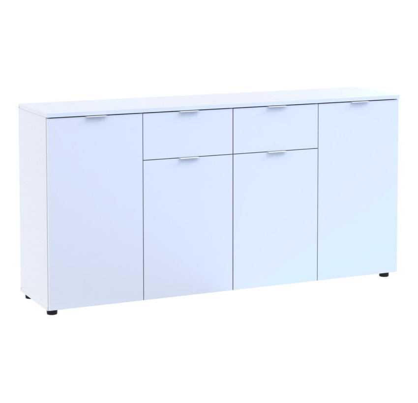 Комод Doros Рон 7 Белый 4 фасада 2 ящика 160х38х81 (44900222)