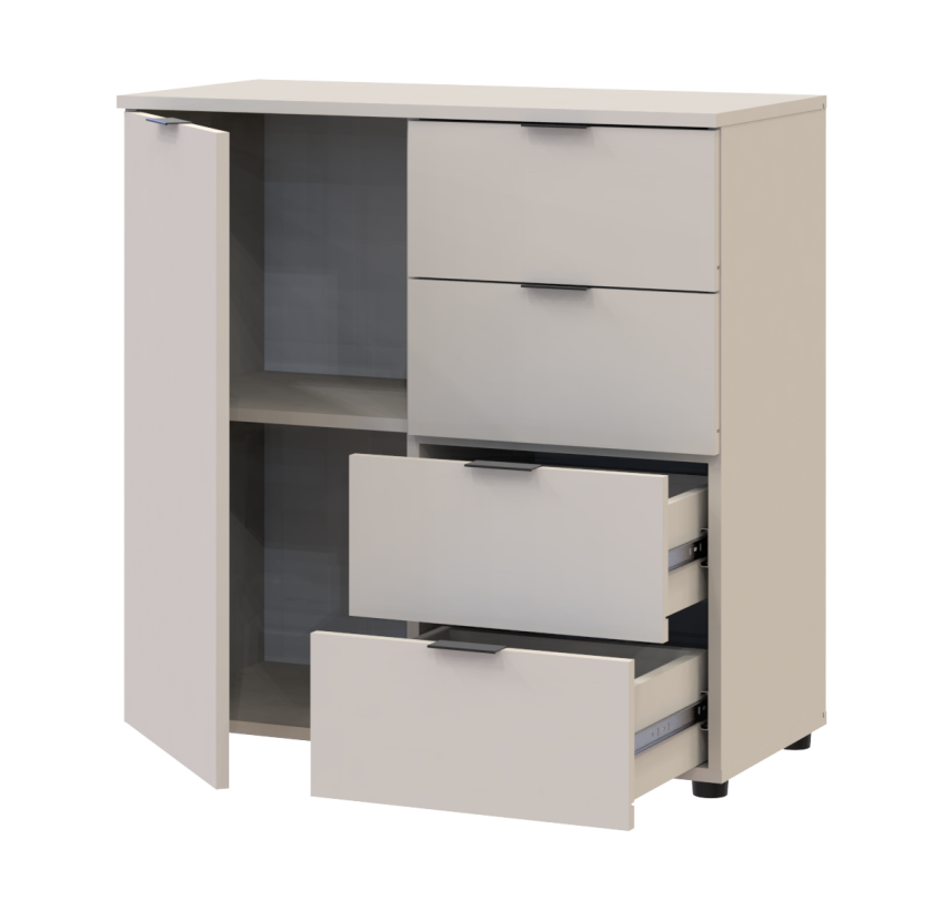 Комод Doros Рон 1 1 фасад 4 ящика Кашемир 80х38х81 (41516043)