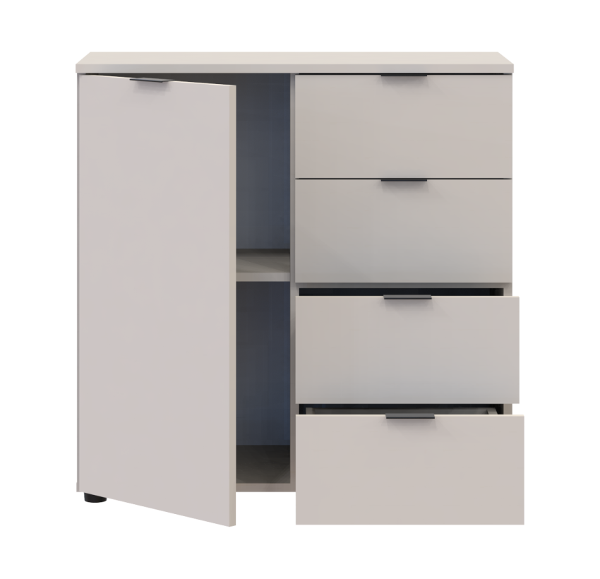 Комод Doros Рон 1 1 фасад 4 ящика Кашемир 80х38х81 (41516043)