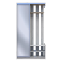 Передпокій Doros City One Door Білий Дуб 1 Дзеркало 110х45х210 (7536987)