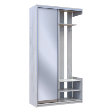 Прихожая Doros City One Door Белый Дуб 1 Зеркало 110х45х210 (7536987) Прихожая Doros City One Door Белый Дуб 1 Зеркало 110х45х210 (7536987)