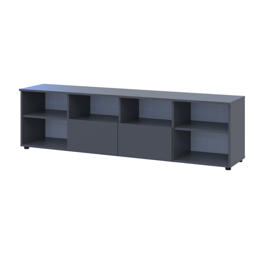 Комод Doros Рон 4 Графит 2 фасада 2 ящика 180х38х50 (44900234)