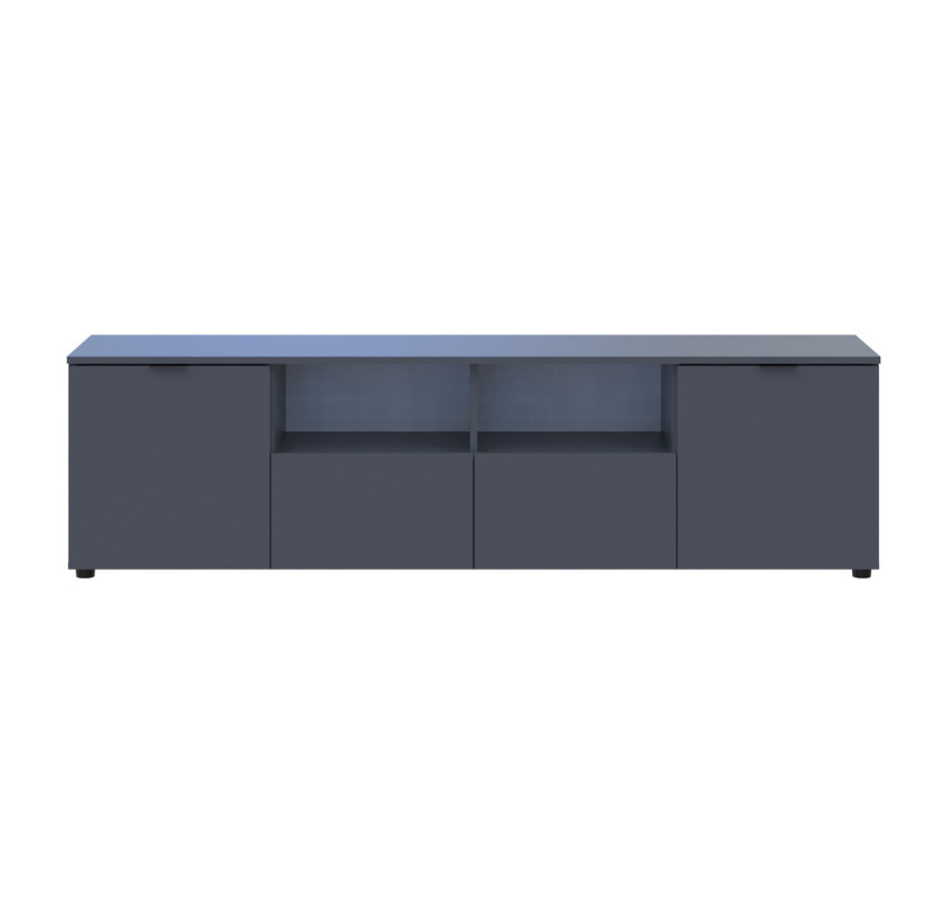 Комод Doros Рон 4 Графіт 2 фасади 2 шухляди 180х38х50 (44900234)