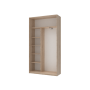 Шкаф купе Doros Сити Лайт Дуб Cонома 1 ДСП / 1 Зеркало 120х45х225 (42002033)
