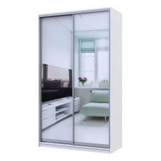 Шкаф купе Doros Сити 24 Белый 2 Зеркала 140х60х240 (42002090)