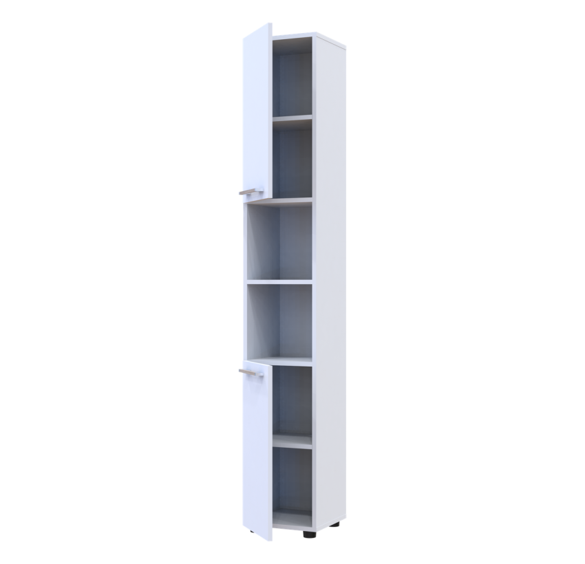 Шкаф пенал Doros Мира Белый ДСП 183.5х30х30 (41510126)