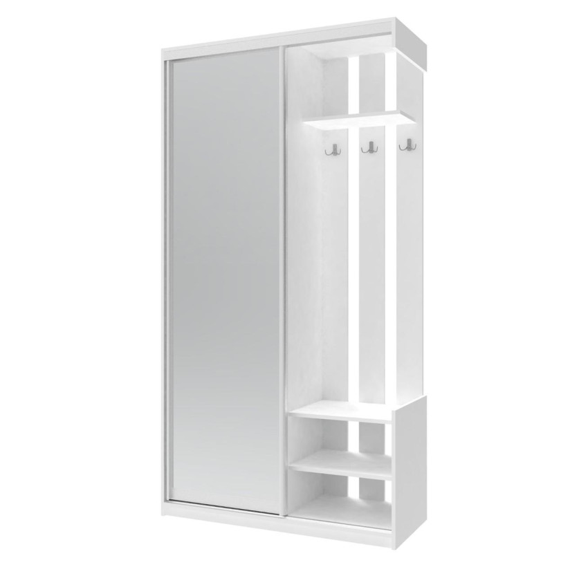 Прихожая Doros City One Door Белый 1 Зеркало 110х45х210 (44900058)