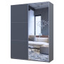 Шкаф-купе Doros G-Caiser Графит Графит 1 ДСП / 1 зеркало 180х60х240 (42005088)