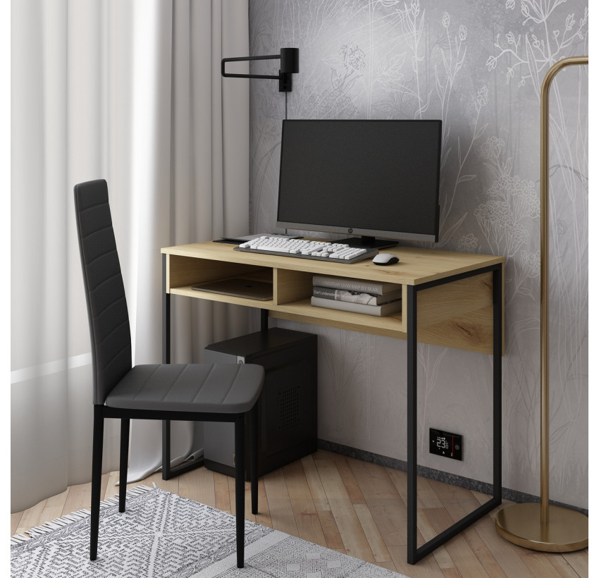 Стол письменный Doros Барт Дуб Эвок с полкой 100х55х78.1 (41510114)