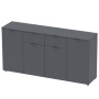 Комод Doros Рон 7 Графіт 4 фасади 2 шухляди 160х38х81 (44900236)