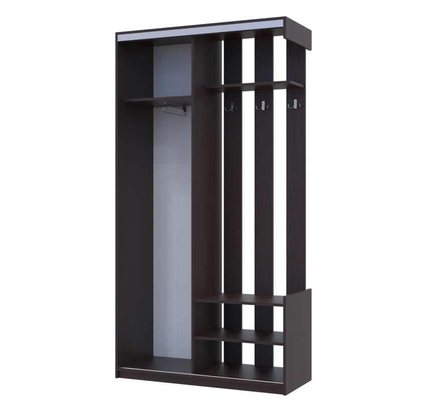 Передпокій Doros City One Door Венге 1 Дзеркало 110х45х210 (12365478)