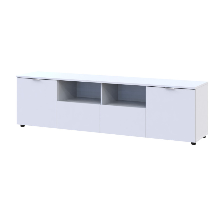 Комод Doros Рон 4 Белый 2 фасада 2 ящика 180х38х50 (44900221)