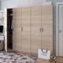 Шкаф для одежды Doros Промо Дуб Cонома 2+3 ДСП 225х48х204 (42005003)