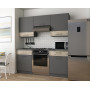 Кухня Лея Doros 1.8 м Графит/Клондайк ДСП 180х60х250 (81000014)