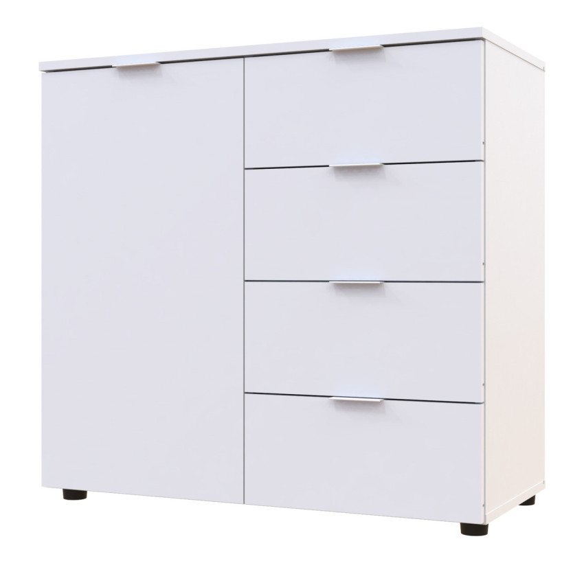 Комод Doros Рон 1 1 фасад 4 шухляди Білий 80х38х81 (41516005)