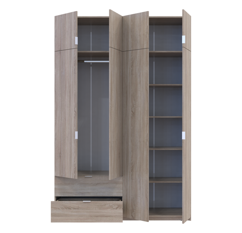 Розпашна Шафа для одягу Doros Лукас Дуб Сонома 160х50х240 (80737730)