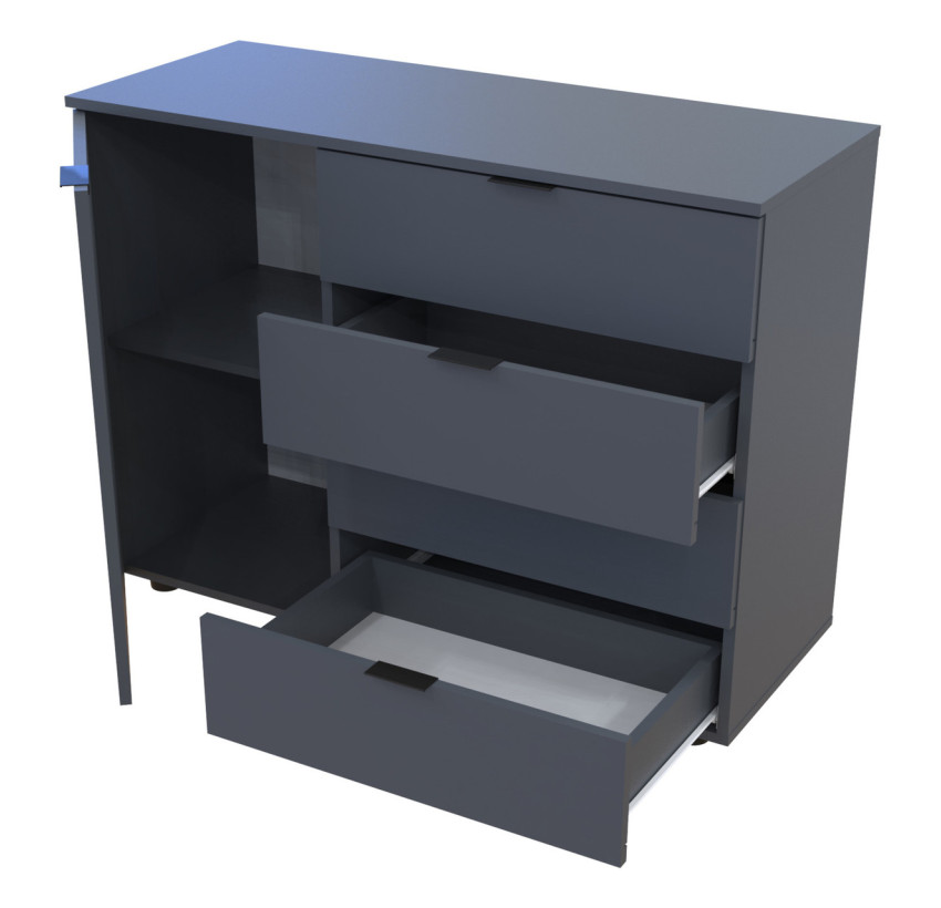Комод Doros GС1 Графіт 100х40х81,2 (41510069)