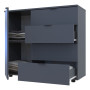 Комод Doros GС1 Графіт 100х40х81,2 (41510069)