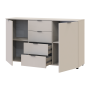 Комод Doros Рон 5 2 фасада 4 ящика Кашемир 140х38х81 (41516047)