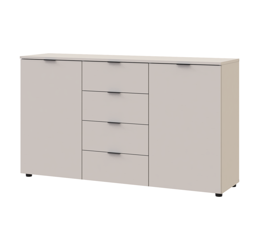 Комод Doros Рон 5 2 фасада 4 ящика Кашемир 140х38х81 (41516047)