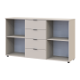 Комод Doros Рон 5 2 фасада 4 ящика Кашемир 140х38х81 (41516047)
