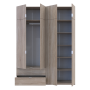 Распашной Шкаф для одежды Doros Лукас Дуб Сонома 180х50х240 (80737731)