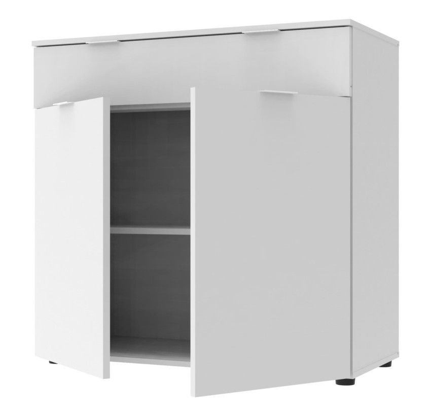Комод Doros Рон 2 2 фасада 1 ящик Белый 80х38х100 (41516003)