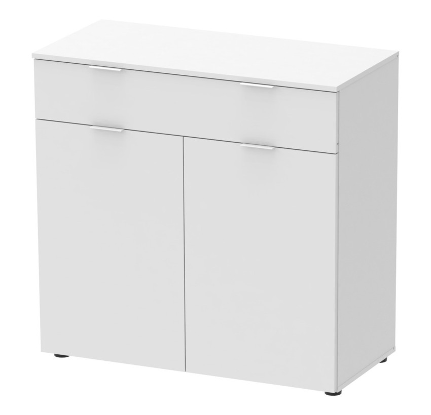Комод Doros Рон 2 2 фасада 1 ящик Белый 80х38х100 (41516003)