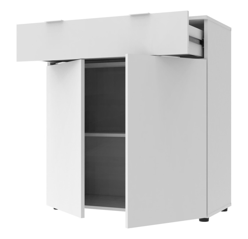 Комод Doros Рон 2 2 фасада 1 ящик Белый 80х38х100 (41516003)