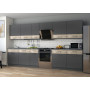 Кухня Лея Doros 3.4 м Графит/Клондайк ДСП 340х60х250 (81000011)