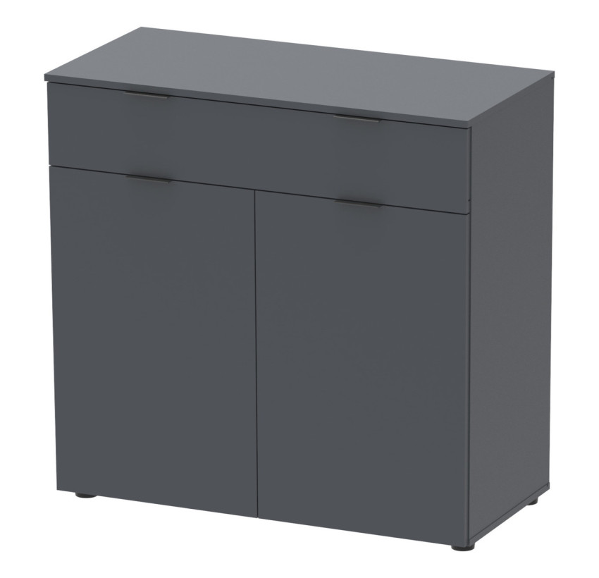 Комод Doros Рон 2 2 фасади 1 шухляда Графіт 80х38х100 (41516004)