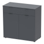 Комод Doros Рон 2 2 фасада 1 ящик Графит 80х38х100 (41516004)