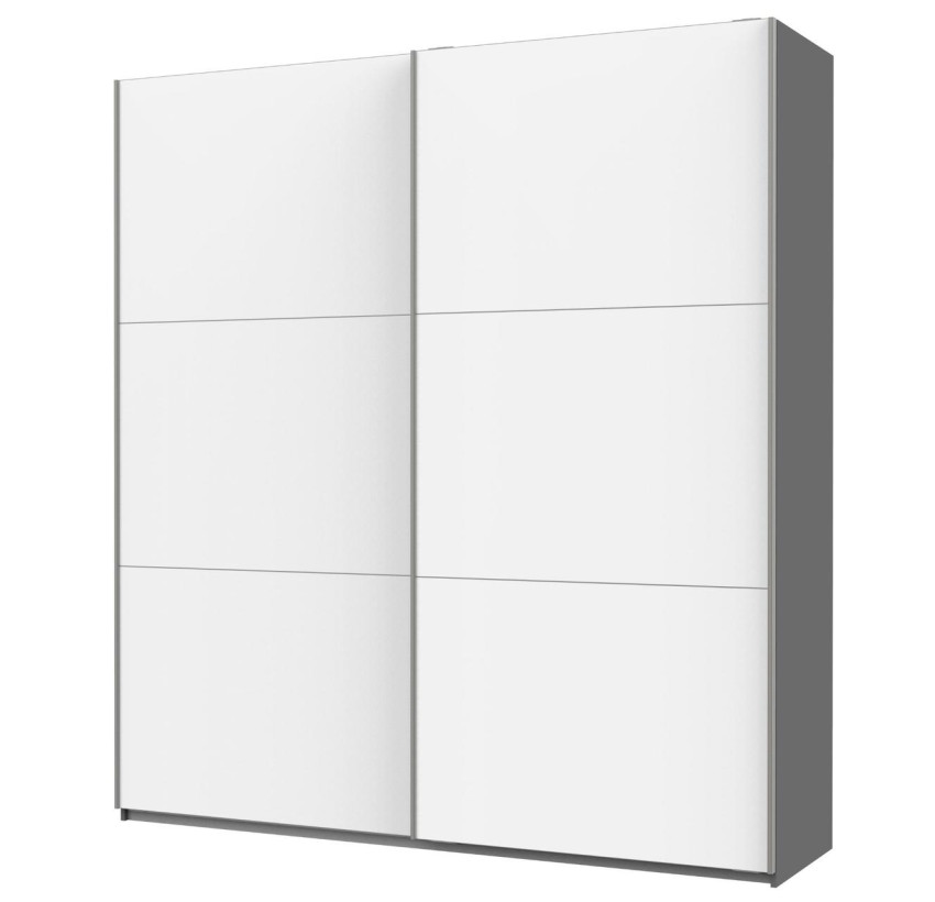 Шафа купе Doros G-Caiser Графіт / Білий 2 ДСП / 3 частини 220х60х240 (42001012)