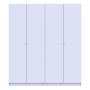 Комплект Doros Промо з полицями Білий 2+2 ДСП 180х48х204 (44900288)